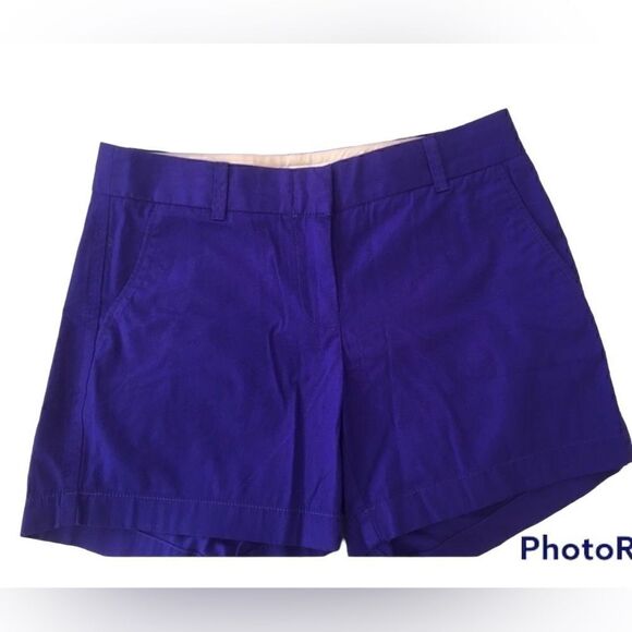 J Crew 3” inseam cobalt chino stretch shorts - Picture 4 of 10